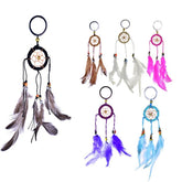Wholesale 8 INCH WOVEN DREAMCATCHER KEYCHAINS